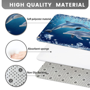 Custom Printed <b>Bath</b> Mat Bathroom Rug <b>Set</b> for Bathroom Non-Slip <b>Shower</b> Curtain <b>Bath</b> Mat - Product Image 4