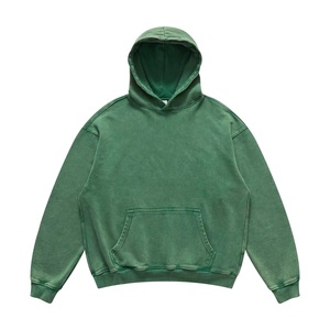 Street OEM Sweat-shirts à capuche pour hommes, coupe oversize, épaules tombantes, imprimés et brodés, en coton biologique de haute qualité, avec détails au crochet - Product Image 2