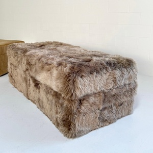 Puf de Piel de Oveja Hecho a Mano de Alta Gama a Precio de Fábrica, Otomana Modular Forsyth con Almacenamiento para Dormitorio, Ecológico, en Varios Tamaños y Colores - Product Image 4