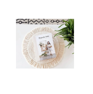 Napperons Design frais tapis de tasse bohême nappe caboteur tasse Pad nordique tapis antidérapant pur fabriqué à la main coton tresse isolation - Product Image 2