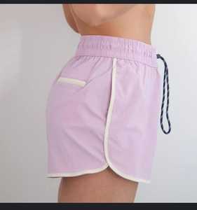 Novedad de verano, pantalones cortos deportivos para mujer, ajustados de talla grande, cintura media, para correr, transpirables, lavado de colores BD - Product Image 4