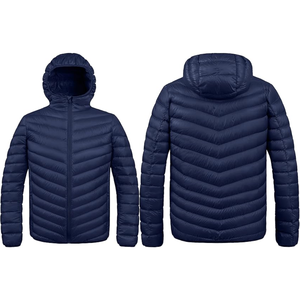 2025 nouvelle mode en gros brillant bulle manteaux Logo personnalisé à capuche hommes bouffantes vestes en toile hiver saison veste d'extérieur - Product Image 5