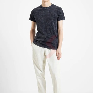 Camiseta Hip Hop 100% Algodón, Estilo Holgado con Lavado Ácido para Hombre, Ropa Casual Urbana, Camisetas con Lavado Ácido para Chicos, Precio Económico, OEM - Product Image 4