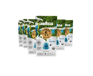 Capsules d'expresso en aluminium Lavazza TIERRA AMAZONIA USDA ORGANIC compatibles avec les machines Nespresso originales (paquet de 60) - Product Image 1