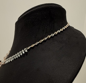 Conjunto de collar de piedra azul de diamante natural real 14K 18K oro sólido incluye pendientes joyería de moda para mujer - Product Image 6