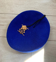 Boina de la mejor calidad 100% lana para hombre precio al por mayor personalizado nuevo diseño estilo boina diseño al aire libre entrenamiento táctico boina gorra