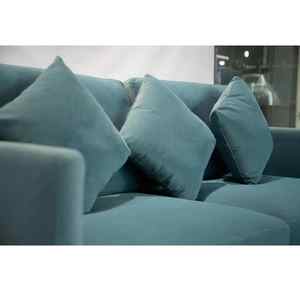 โซฟาโฟมกันไฟ3-Seater พร้อมกรอบไม้อัดไม้สนสปริงมีกระเป๋าส่งตรงจากโรงงานในโรงแรมทันสมัย - Product Image 3