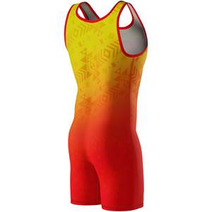 Uniforme de lutte imprimé par sublimation personnalisé bon marché collants Singlet costumes de lutte pour adultes lutte en gros à vendre - Product Image 6