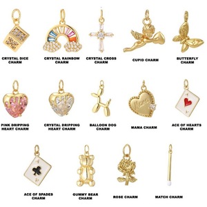 Pendentif en acier inoxydable simple et tendance, vente chaude 2026, accessoires de bricolage, pendentif en or véritable 18 carats pour filles, accessoires de bijoux - Product Image 5