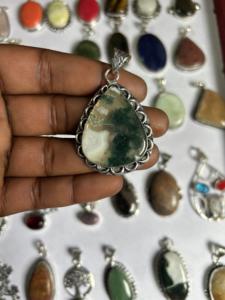 AAA+ Grade Handmade Gift Jewelry Unique Designs Natural Stones Mix Pendants with G.S Plating <b>Memorial</b> Gifts Natural <b>Stone</b> - Product Image 5