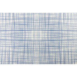 Nappe blanche 120x120cm motif bleu urbain, papier professionnel, emballée sous film rétractable avec code EAN, B2B - Product Image 3
