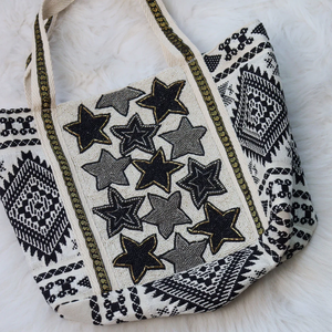 Belle fleur design toile sacs de plage cadeau sac fourre-tout pour femme par glowin fashion - Product Image 3