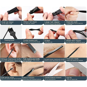 Ensemble de coupe-ongles professionnel de haute qualité outils en acier inoxydable pour manucure et pédicure Kit de soins de beauté pour la maison et les voyages - Product Image 5