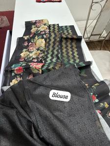 Bollywood Designer Heavy Soft Tussar SareeTraditional Ethnic Black Blouse Bridal Party Wedding Festival Ethnic Wear Most Selling - Product Image 3