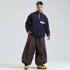 Pantalones de esquí de gran tamaño de invierno para hombre hechos a medida, impermeables, a prueba de viento, de talla grande, pantalones cálidos de secado rápido, equipo de snowboard para exteriores - Product Image 5