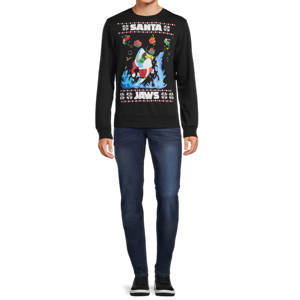 High Quality Cotton 500gsm Men Christmas Sweatshirts Printing Embroidery Custom Oversized Crewneck Long Sleeves Sweatshirt - Product Image 5
