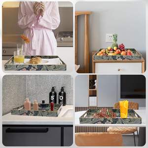 Plateau en résine MDF Art Déco pour Diwali Design élégant et élégant - Product Image 3