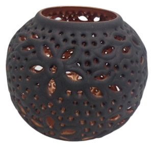 Decoración de fiesta Metal redondo votivo Color negro hierro votivo vela tarro para decoración de boda hecho a mano personalizado - Product Image 1