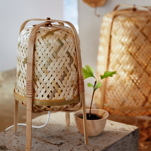 Lámpara de mesa, bambú hecho a mano, Lámparas hechas de materiales hechos a mano, accesorios de decoración del hogar, al por mayor. - Product Image 3