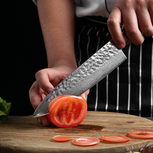 มีดทำครัวสไตล์เชฟสไตล์ญี่ปุ่นมีดสแตนเลสพร้อมเหล็กคาร์บอนบริการ ODM ออกแบบได้ตามต้องการ - Product Image 4