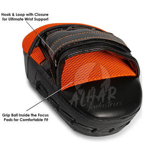 La mejor calidad de forma curva hecha Thai Muay Taekwondo Boxeo Sparring Focus Hand Shield Mitts para la venta - Product Image 3