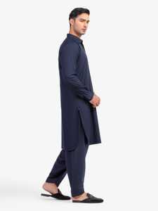 Salwar Kameez Classique Premium pour Hommes Pakistanais, Robe Traditionnelle Musulmane pour Mariage, Aïd et Usage Quotidien, Marque Personnalisée - Product Image 4