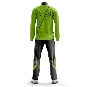 Chándal de sublimación de dos piezas con chaqueta con cremallera y corredores deportivos para uso en el gimnasio Chándal de sublimación para hombres - Product Image 3