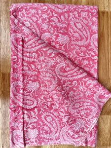 Tissu traditionnel indien naturel fait à la main en coton imprimé de blocs de main floraux en coton 100% coton - Product Image 2