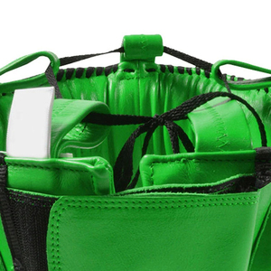 Casque de boxe en cuir PU vert, protection du visage, fermeture à boucle réglable, unisexe, adulte, casque de sport - Product Image 4