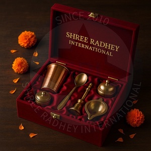 Luxury Metal <b>Dessert</b> Serving Gift <b>Box</b> with Custom Logo Print Handmade Polished Design for Wedding & Diwali Events - Product Image 2