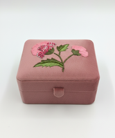 Sac isotherme portable de luxe personnalisé avec fermeture éclair, en tissu de coton brodé à la main, avec logo et design personnalisés, promotionnel