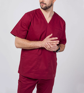 2023 pantalons de jogging ajustés extensibles hommes ensembles de gommages ensembles d'uniformes d'hôpital ensembles de gommages médicaux avec conception personnalisée 100% Nylon - Product Image 3