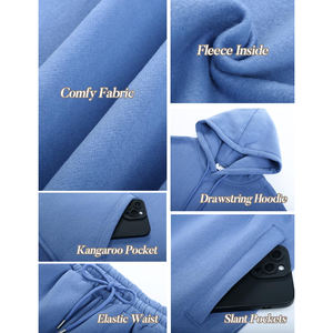 Nuevo Estilo de Chándales Extra Grandes para Mujer con Sudadera Holgada de Hombros Caídos y Pantalones, Chándales Casuales para Mujer - Product Image 6