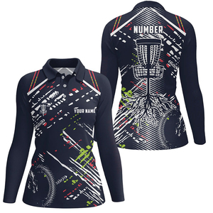 Polo de golf à manches longues pour hommes avec sublimation complète et logo personnalisé Design gratuit fabriqué au Pakistan - Product Image 2