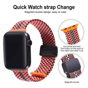 Coolyep, correa de reloj inteligente con hebilla magnética, correa de reloj de alambre reflectante, <span class=keywords><strong>ciclismo</strong></span> nocturno para <span class=keywords><strong>Apple</strong></span> <span class=keywords><strong>Watch</strong></span> Band - Product Image 2