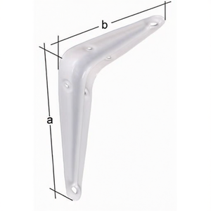250mm Console Length 300mm Height Steel Shelving <b>Units</b> White Lacquered 166kg Load Capacity GAH Series-20 Pieces Per <b>Unit</b> - Product Image 3