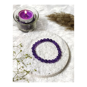 Fabriqué en Inde, qualité exceptionnelle, vente en gros, bracelets unisexes et tendance en améthyste facettée faits à la main pour les acheteurs en gros - Product Image 1