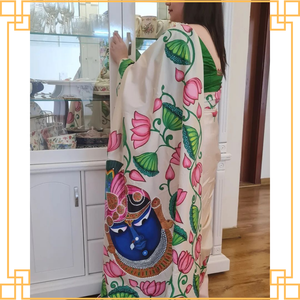 Saree Georgette de seda para niñas de calidad premium, estampados intrincados, atuendo de fiesta de estilo de moda elegante, suministro directo de India en todo el mundo - Product Image 3