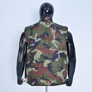 Chaleco Reversible sin mangas de invierno para hombre, chaleco acolchado suave transpirable con cuello levantado y bolsillo con cremallera para deportes al aire libre, cálido - Product Image 4