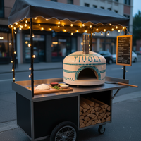 Four à pizza au bois 500 ℃   Four à pizza italien en briques pour extérieur, haute température