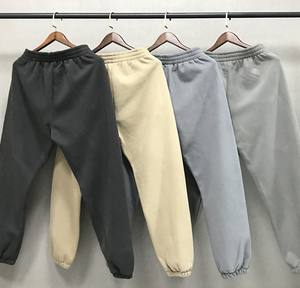 กางเกงจ็อกเกอร์ผ้าคอตตอน100% เอวสูงระบายอากาศได้สำหรับผู้ชายกางเกงวิ่งเข้ายิมซักได้สีเข้มสไตล์สปอร์ตงาน OEM ตามสั่ง - Product Image 5