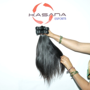 100% cuticule brute alignée non traitée paquet de cheveux indiens vierges Double trame lâche vague profonde Style Machine Extensions de cheveux humains - Product Image 1