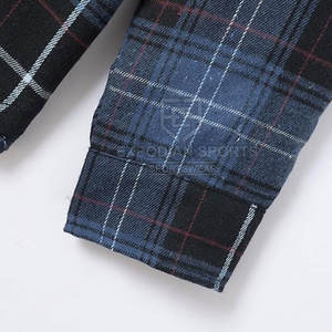 Chemises en flanelle d'hiver pour hommes 100% coton Couleur unie Décontracté Respirant Écologique Manches longues Haute qualité Coupe classique - Product Image 5