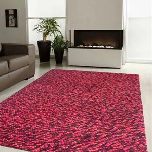 Ensemble personnalisable de tapis à poils longs à motifs abstraits de différentes tailles pour la maison et la prière Style uni - Product Image 1