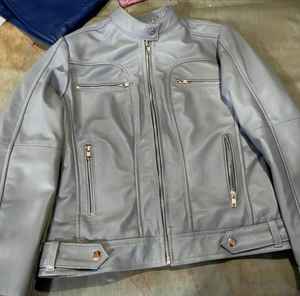 Chaqueta de cuero vaquero personalizable de alta calidad unisex 100% algodón estilo casual para invierno con logotipo bordado - Product Image 1