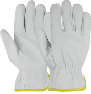 Gants de travail en cuir pour hommes, jardinage, sécurité, escalade, conduite à la main, avec poignet extensible, gant de protection du travail imprégné - Product Image 4