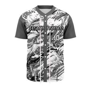 เสื้อเบสบอลโพลีเอสเตอร์ 100% ขนาดผู้ใหญ่ เสื้อแบบกำหนดเอง สีพื้น ชุดทีมกีฬาเบสบอล คุณภาพสูง - Product Image 1