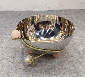 Design personnalisé écologique en laiton et résine indienne métal bol de fruits vaisselle de table stockage décoratif pour les fêtes - Product Image 2