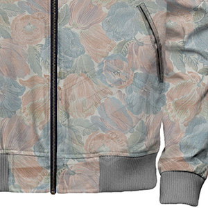 แจ็กเก็ตนักบินบอมเบอร์แบบบุผ้าสำหรับผู้ชายเสื้อแจ็กเก็ตนักบินแบบลำลองกันลมกันลมปรับแต่งโลโก้ของคุณเอง - Product Image 6