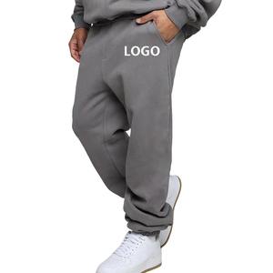 Pantalon ample et ample pour hommes OEM Pantalon pour hommes en molleton de coton lourd Pantalon pour homme délavé surdimensionné avec logo personnalisé imprimé en sérigraphie - Product Image 5